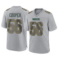 Elroe GB.Packers #56 Edgerrin Cooper Player Gray Atmosphere Fashion Home Game Stitched Jerseys