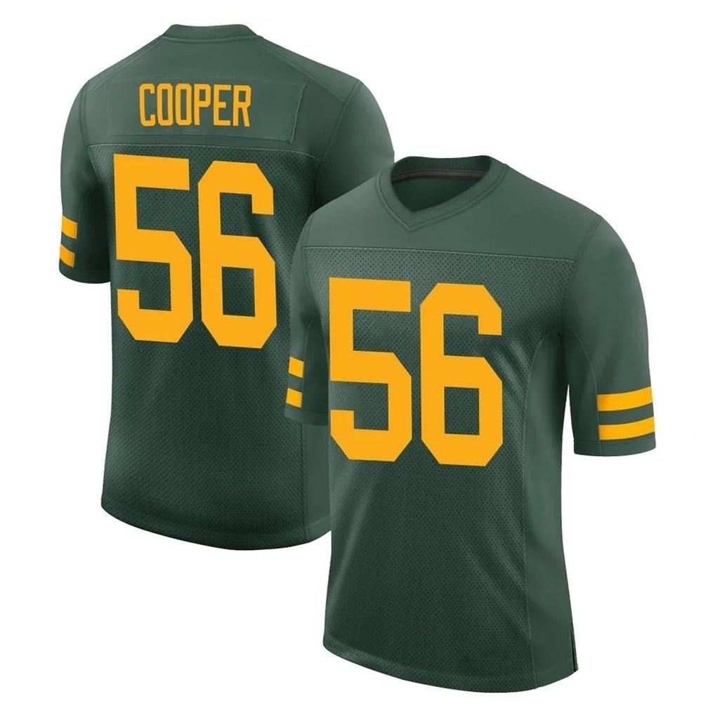 Elroe GB.Packers #56 Edgerrin Cooper Player Green Alternate Vapor Home Game Stitched Jerseys