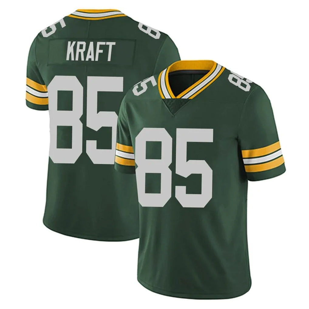Elroe GB.Packers #85 Tucker Kraft Player Green Vapor Untouchable Limited Home Game Stitched Jerseys