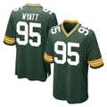 Elroe GB.Packers #95 Devonte Wyatt Player Green Home Game Stitched Jerseys