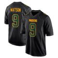 Elroe GB.Packers #9 Christian Watson Player Black Fashion Home Game Stitched Jerseys