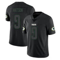 Elroe GB.Packers #9 Christian Watson Player Black Impact Limited Home Game Stitched Jerseys
