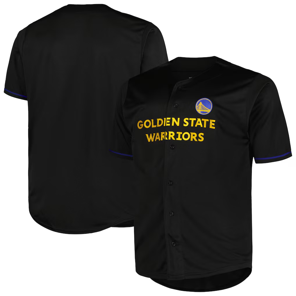 Elroe G.State Warriors Profile Black Big & Tall Pop Jerseys
