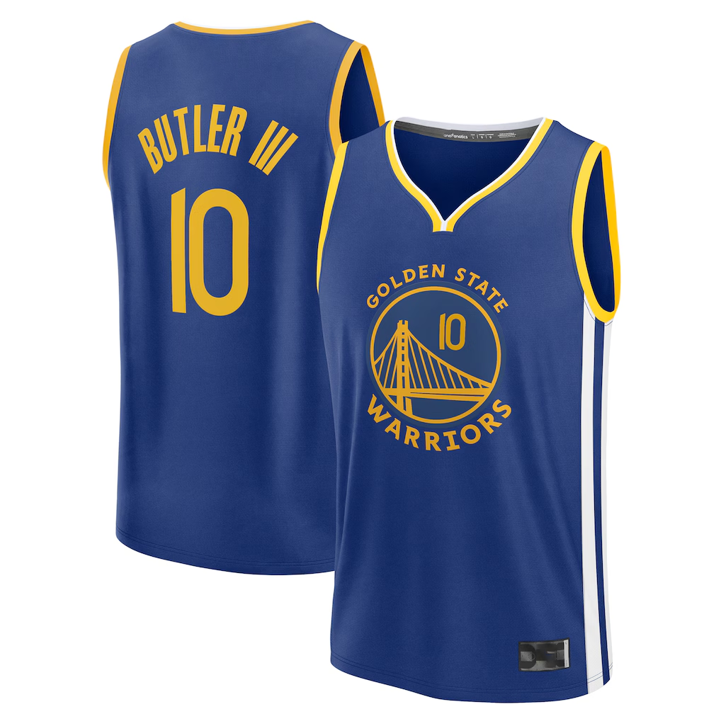 Elroe G.State Warriors #10 Jimmy Butler III Royal Fast Break Replica Player Jerseys - Icon Edition