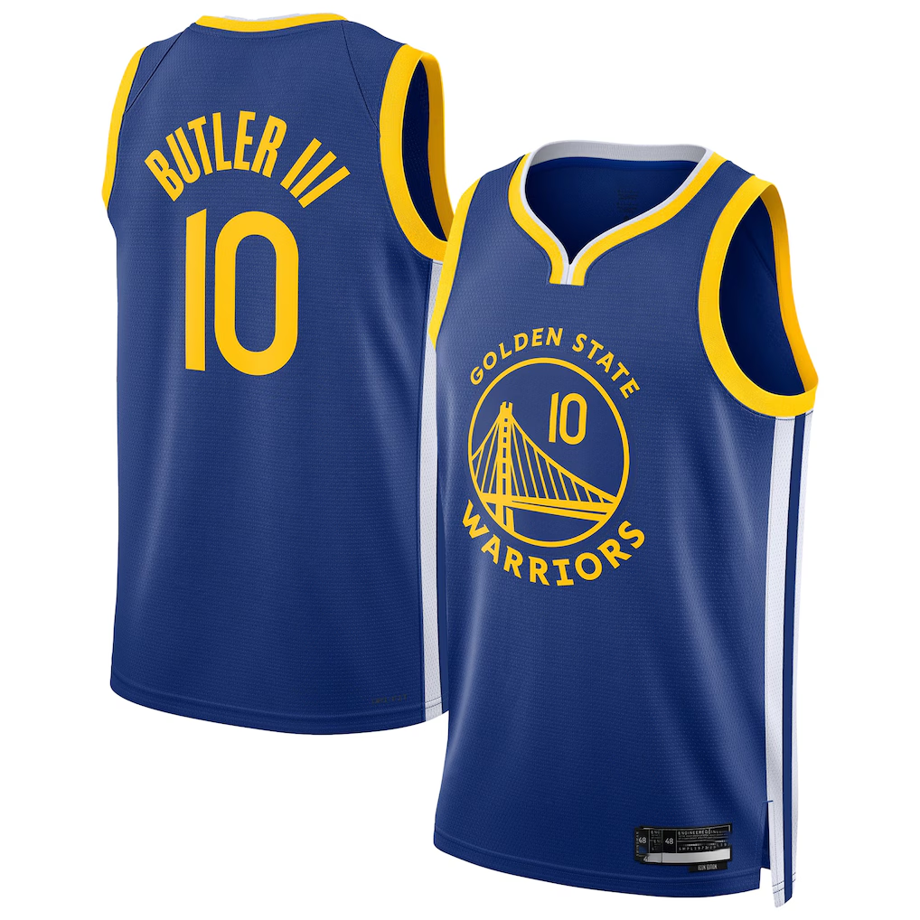 Elroe G.State Warriors #10 Jimmy Butler III Royal Swingman Player Jerseys - Icon Edition