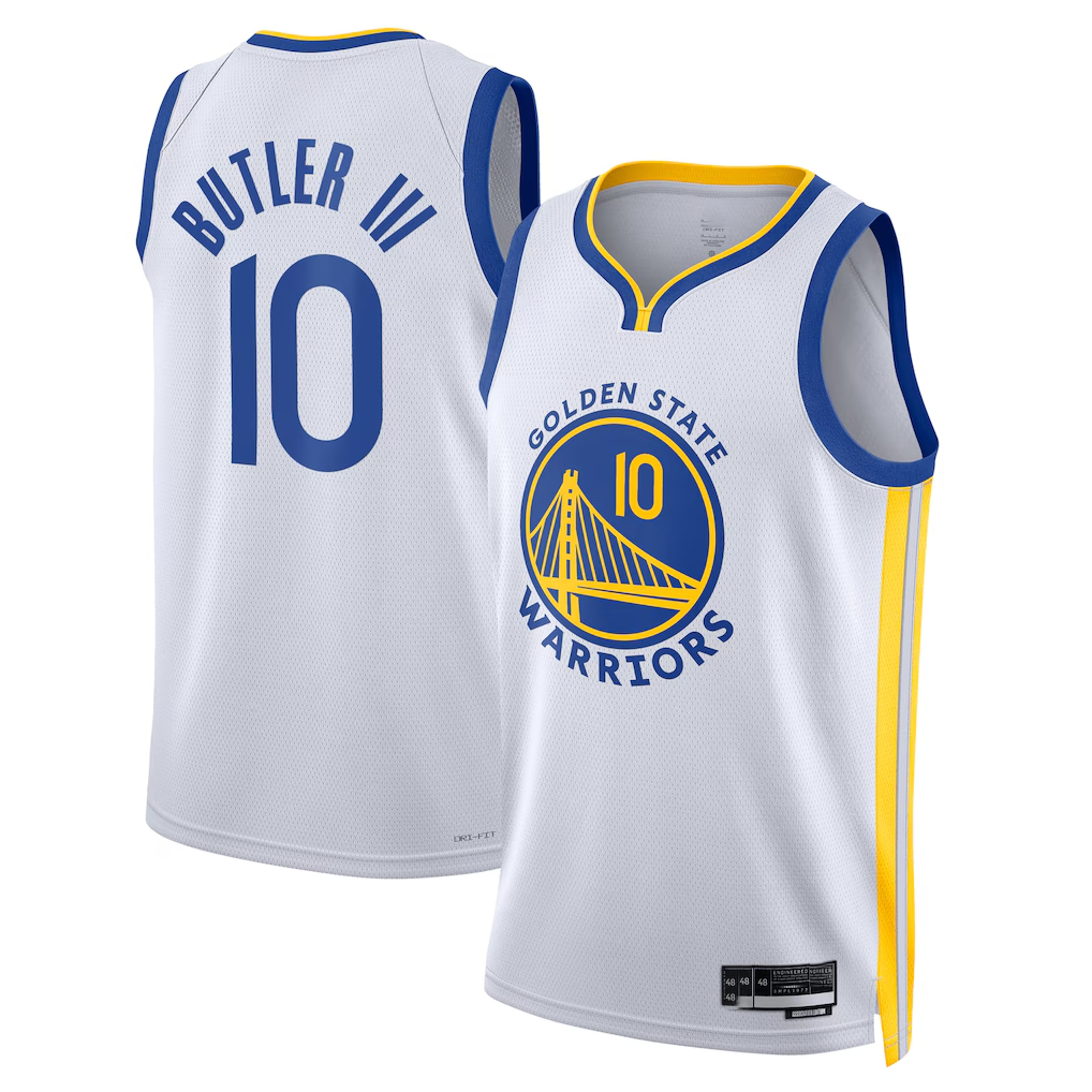 Elroe G.State Warriors #10 Jimmy Butler III White Swingman Jerseys - Association Edition