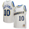 Elroe G.State Warriors #10 Tim Hardaway Mitchell & Ness White Hardwood Classics 199091 Swingman Jerseys