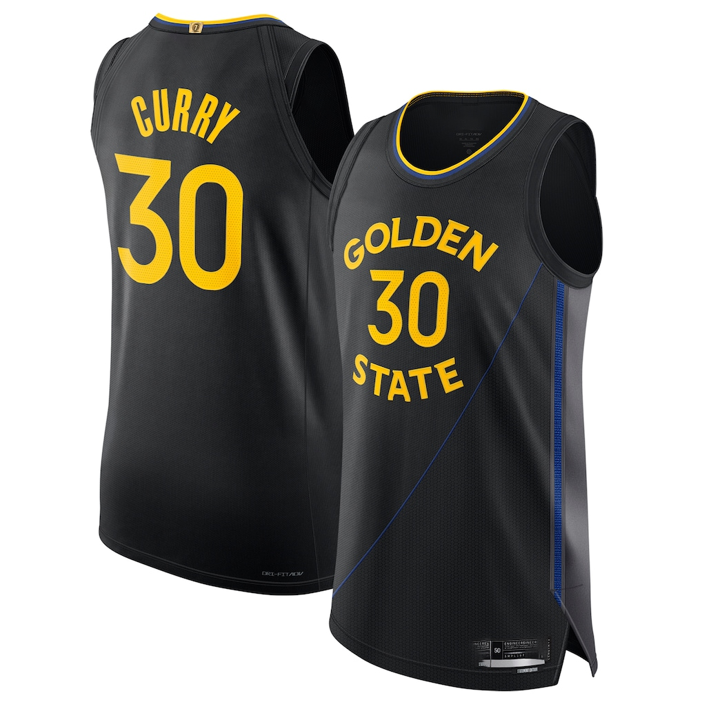 Elroe G.State Warriors #30 Stephen Curry Black 202425 Authentic Jerseys - Statement Edition