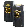 Elroe G.State Warriors #30 Stephen Curry Black Fast Break Replica Player Jerseys - Statement Edition