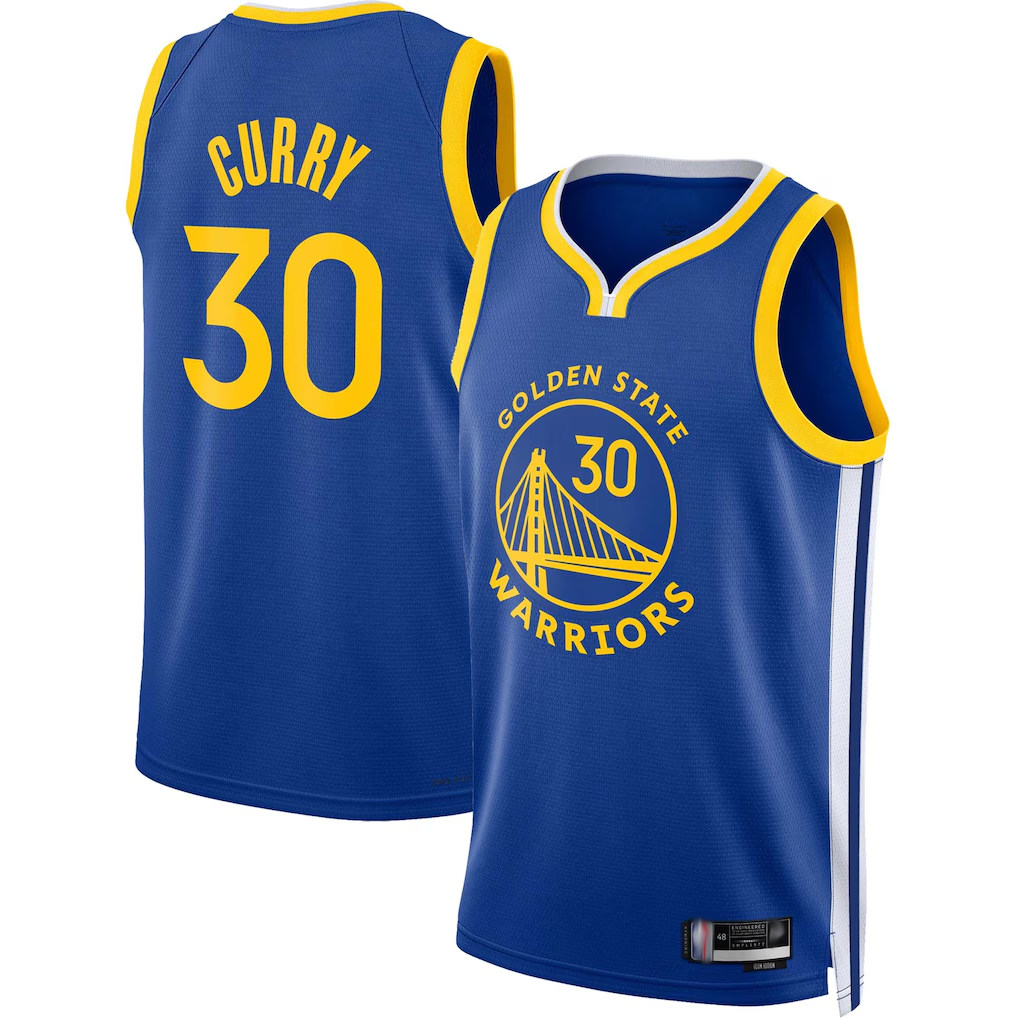 Elroe G.State Warriors #30 Stephen Curry Royal Swingman Jerseys - Icon Edition