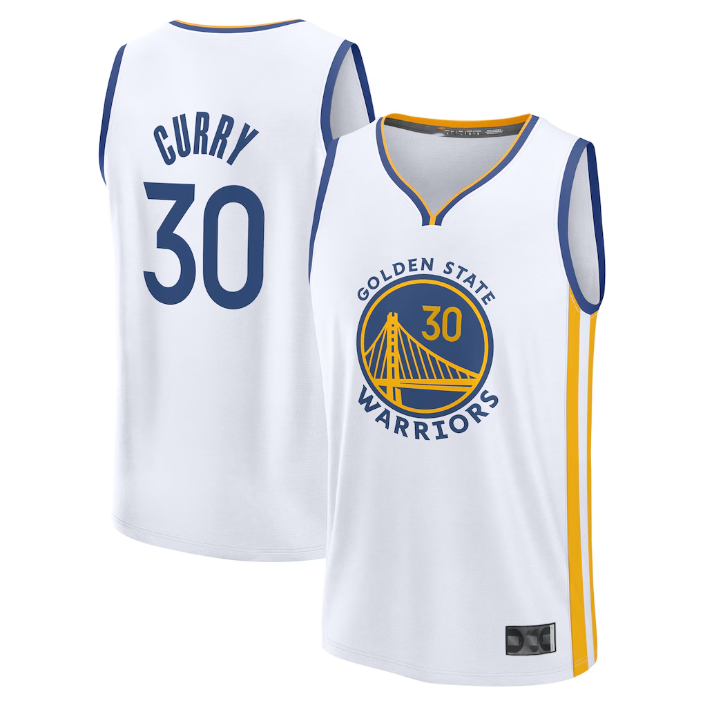 Elroe G.State Warriors #30 Stephen Curry White Swingman Jerseys-Association Edition