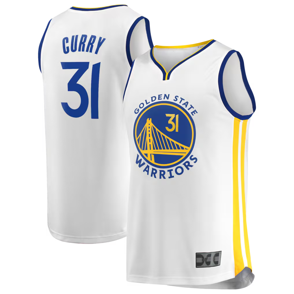 Elroe G.State Warriors #31 Seth Curry White Fast Break Replica Player Jerseys - Association Edition