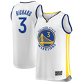 Elroe G.State Warriors #3 Will Richard White Fast Break Replica Player Jerseys - Association Edition