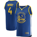 Elroe G.State Warriors #4 Moses Moody Royal Fast Break Replica Jerseys - Icon Edition