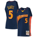 Elroe G.State Warriors #5 Baron Davis Mitchell & Ness Navy 200607 Hardwood Classics Swingman Jerseys