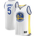 Elroe G.State Warriors #5 Kevon Looney White Fast Break Player Replica Jerseys - Association Edition