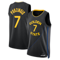 Elroe G.State Warriors #7 Kristaps Porzi??is Black Swingman Jerseys - Statement Edition