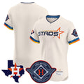 Elroe H.Astros Cream City Connect Texas Patch Vapor Premier Blank Player Limited Elite Home Stitched Jerseys