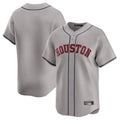 Elroe H.Astros Gray Home Limited Blank Player Stitched Jerseys