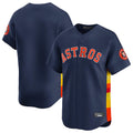 Elroe H.Astros Navy Home Limited Blank Player Stitched Jerseys