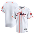 Elroe H.Astros White Home Limited Blank Player Stitched Jerseys