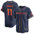 Elroe H.Astros #11 Cam Smith Player Navy City Connect Home Limited Stitched Jerseys