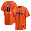 Elroe H.Astros #11 Cam Smith Player Orange Home Game Stitched Jerseys