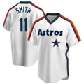 Elroe H.Astros #11 Cam Smith Player White Cooperstown Collection T-shirt Stitched Jerseys