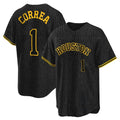 Elroe H.Astros #1 Carlos Correa Player Snake Skin City Home Game Stitched Jerseys