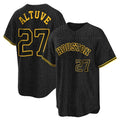 Elroe H.Astros #27 Jose Altuve Player Snake Skin City Home Game Stitched Jerseys