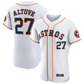 Elroe H.Astros #27 Jose Altuve Player White Limited Elite Home Stitched Jerseys