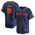 Elroe H.Astros #3 Jeremy Pe?a Player Navy City Connect Home Limited Stitched Jerseys