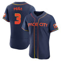Elroe H.Astros #3 Jeremy Pe?a Player Navy City Connect Limited Elite Home Stitched Jerseys