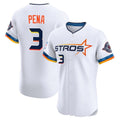 Elroe H.Astros #3 Jeremy Pe?a Player White City Connect Limited Elite Home Stitched Jerseys