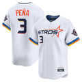 Elroe H.Astros #3 Jeremy Pe?a Player White City Connect Limited Home Stitched Jerseys