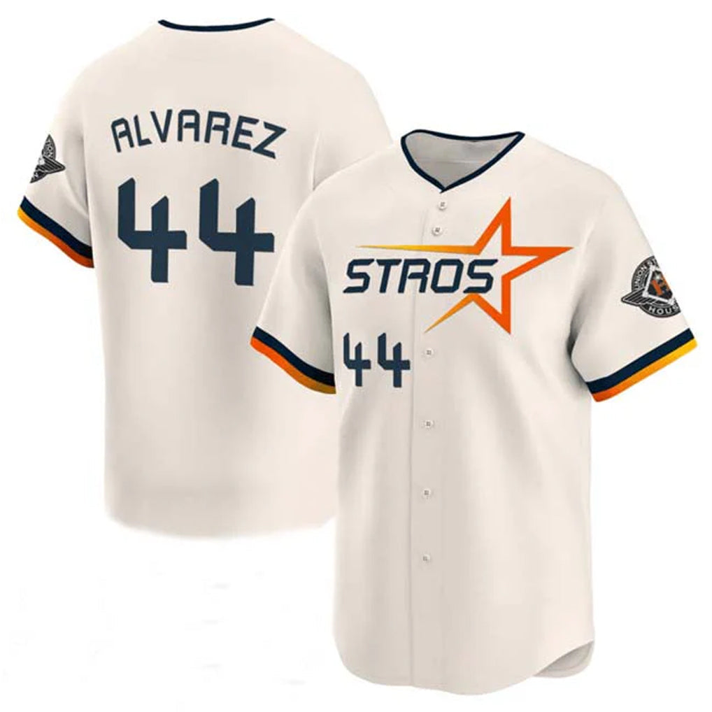 Elroe H.Astros #44 Yordan Alvarez Player Cream City Connect Limited Home Stitched Jerseys