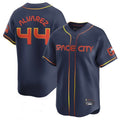 Elroe H.Astros #44 Yordan Alvarez Player Navy City Connect Limited Home Game Stitched Jerseys