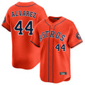 Elroe H.Astros #44 Yordan Alvarez Player Orange Home Limited Stitched Jerseys
