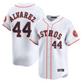 Elroe H.Astros #44 Yordan Alvarez Player White Home Limited Stitched Jerseys
