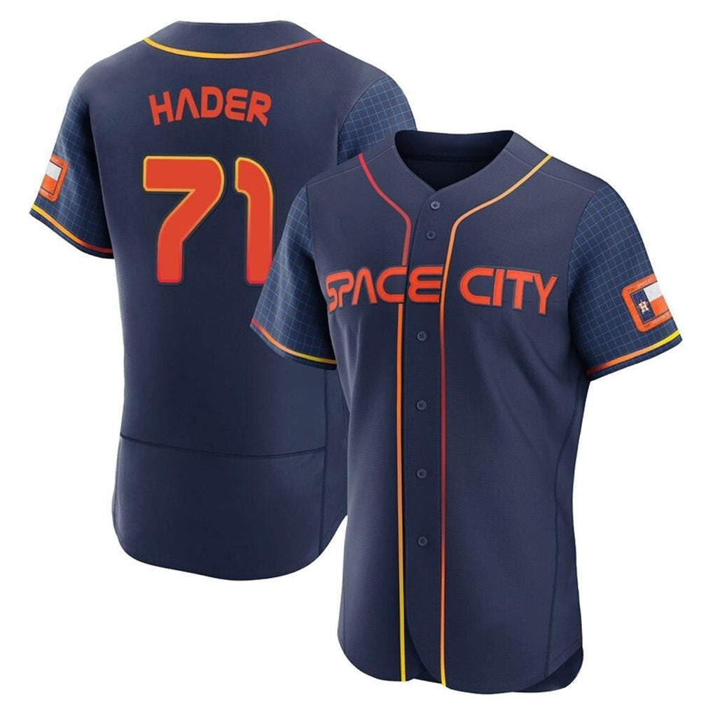 Elroe H.Astros #71 Josh Hader Player Navy City Connect Limited Elite Home Stitched Jerseys