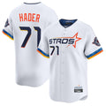Elroe H.Astros #71 Josh Hader Player White City Connect Limited Home Stitched Jerseys
