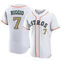 Elroe H.Astros #7 Craig Biggio Player Gold Collection Limited Elite Home Stitched Jerseys