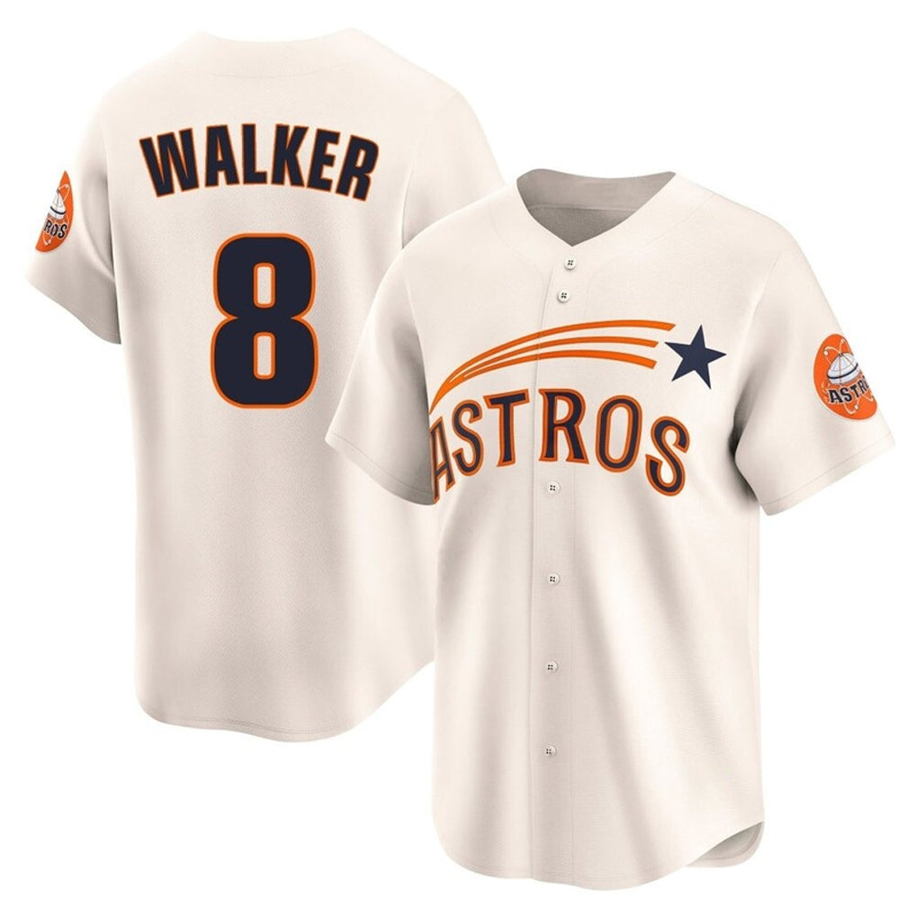 Elroe H.Astros #8 Christian Walker Player Cream Throwback Cooperstown Collection Limited Stitched Jerseys