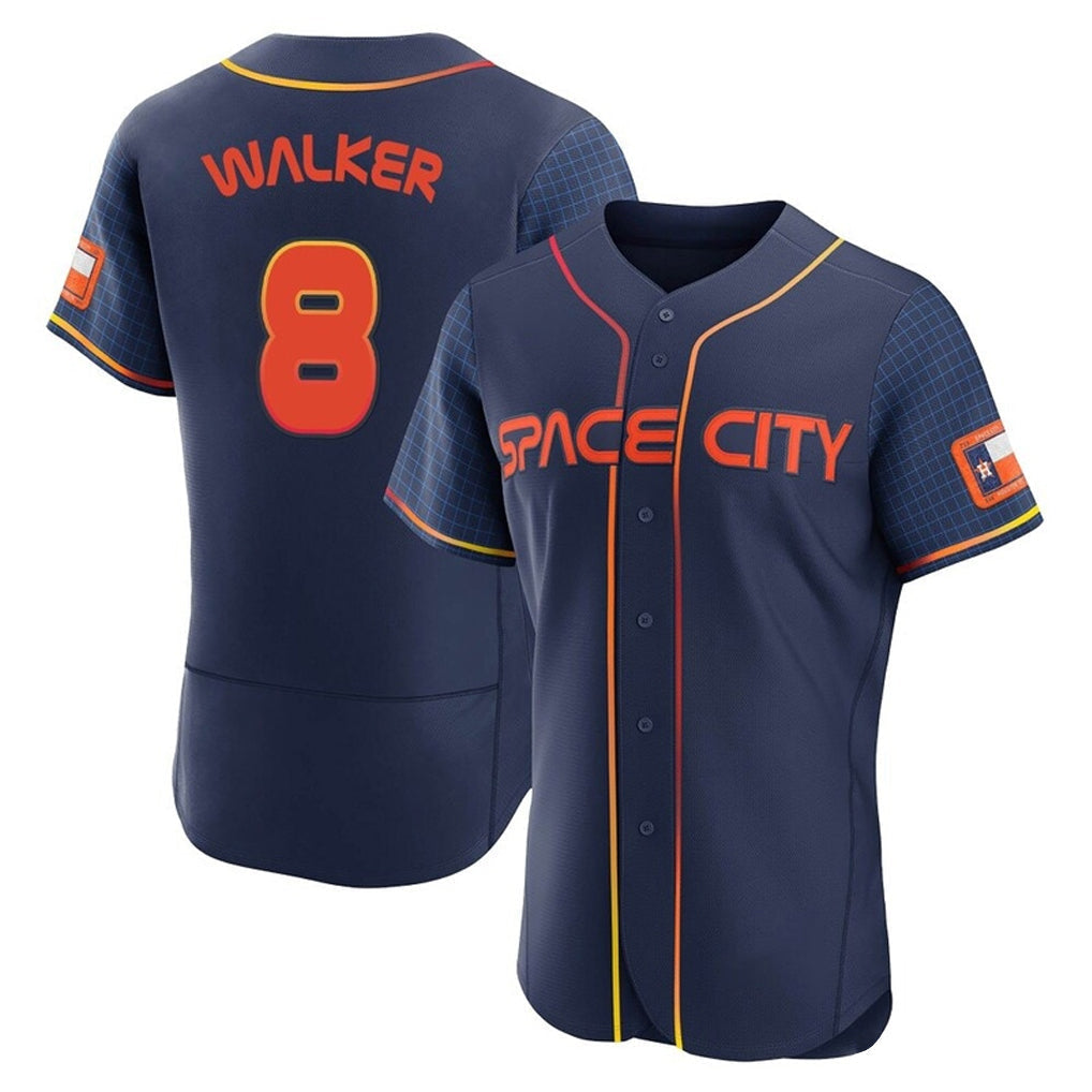 Elroe H.Astros #8 Christian Walker Player Navy City Connect Limited Elite Home Stitched Jerseys