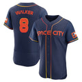 Elroe H.Astros #8 Christian Walker Player Navy City Connect Limited Elite Home Stitched Jerseys