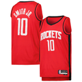 Elroe H.Rockets #10 Jabari Smith Jr. Red Swingman Stitched Jerseys-Icon Edition