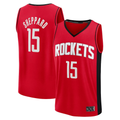 Elroe H.Rockets #15 Reed Sheppard Red Fast Break Replica Stitched Jerseys-Icon Edition