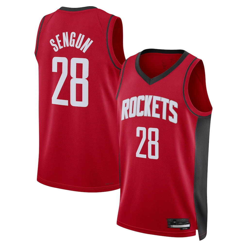 Elroe H.Rockets #28 Alperen Sengun Red Swingman Stitched Jerseys-Icon Edition