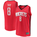 Elroe H.Rockets #8 Jae'Sean Tate Red Fast Break Replica Stitched Jerseys-Icon Edition