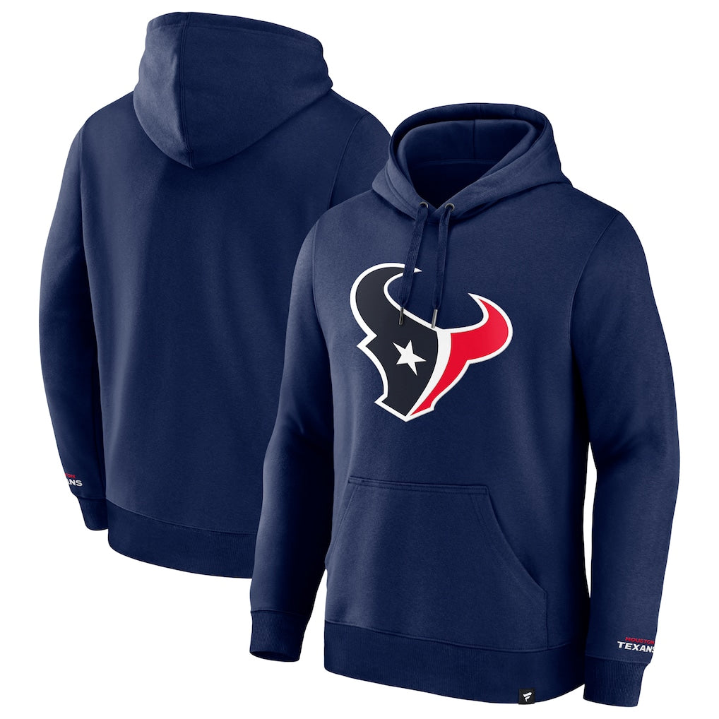 Elroe H.Texans Navy Sideline Standard Issue Initial Home Dri-FIT Hoodie Blank Player Stitched Jerseys